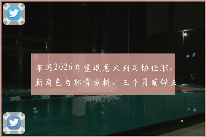 布冯2026年重返意大利足协任职,新角色与职责分析,三个月前辞去领队原因揭秘