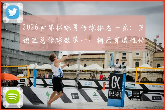 2026世界杯球员传球排名一览：罗德里总传球数第一，梅西穿透性传球领跑全场，附关键数据分析